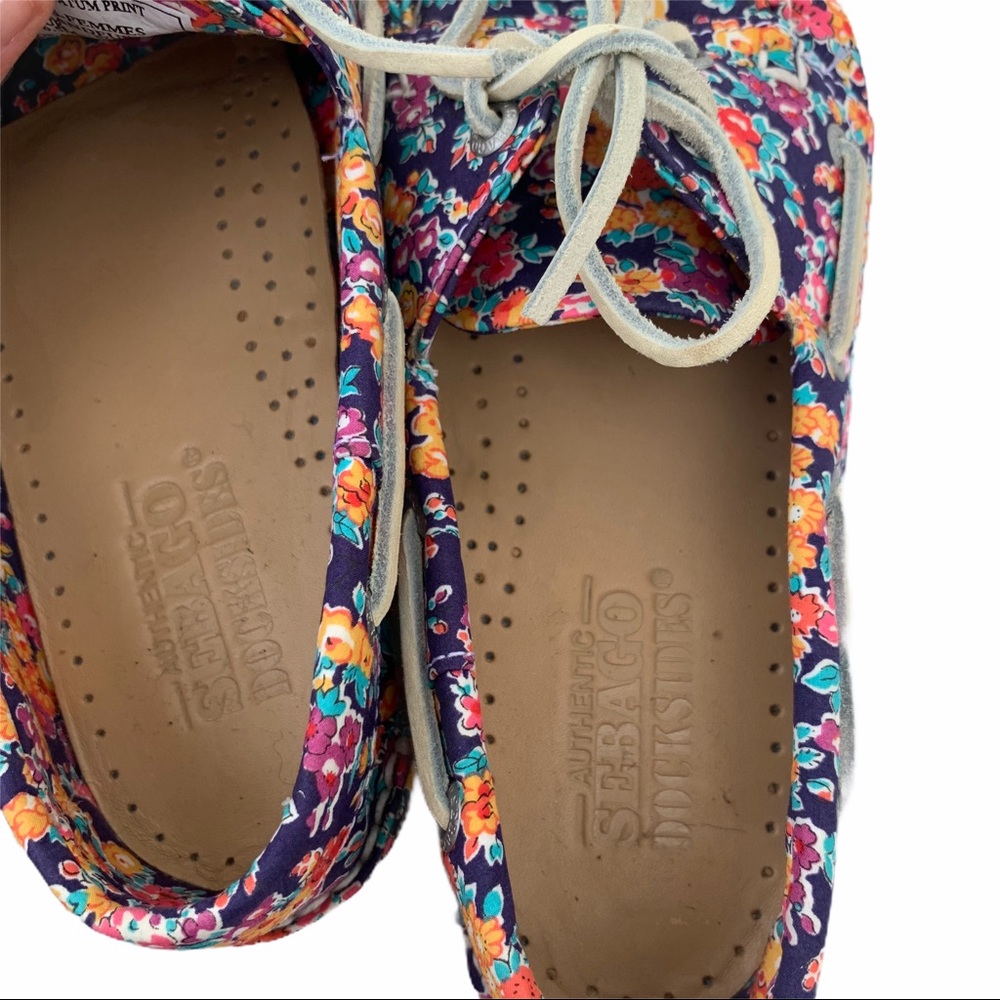Sebago Docksides Loafers Tatum Print Size 9 Women - Picture 10 of 10